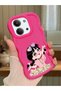 Case for Redmi 15C 5g Compatible Shockproof Simple Red Silicone Phone Case Cute Girl Pattern