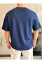 Men's Premium Crew Neck Tshirt Navy Blue Eca060 - 4