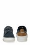 Men's Casual Shoes - Canvas and Leather Detailed - 6