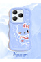 Infinix Hot 40 Pro Compatible Shockproof Simple Blue Silicone Phone Case Hello Kitty Pattern - 2