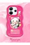 Redmi Note 14 4g Compatible Shockproof Simple Red Silicone Phone Case Hello Kitty Pattern - 2