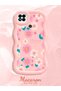 Redmi 10A Compatible Shockproof Simple Pink Silicone Phone Case Cover Flower Pattern - 2
