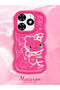 Tecno Spark Go 2024 Compatible Shockproof Simple Red Silicone Phone Case Hello Kitty Pattern - 2