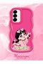 Samsung Galaxy A36 5g Compatible Shockproof Simple Red Silicone Phone Case Cute Girl Pattern - 2