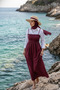 Long Strap Cotton Unlined Summer Dress - 5