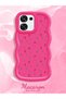 Oppo A6 Pro 5g Compatible Shockproof Simple Red Silicone Phone Case Flowers Pattern - 2
