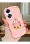 Oppo A60 Compatible Shockproof Simple Pink Silicone Phone Case Spongebob Pattern