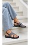 Georgina Flip Flop Detailed Women's Sandals Daily Genuine Leather - 2