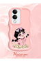 For Vivo Y04 Compatible Shockproof Simple Pink Silicone Phone Case Cute Girl Pattern - 2