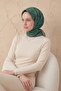 Soft Scarf Geometric Pattern Emerald Green 90X90 - 3