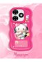 Tecno Spark 20 Compatible Shockproof Simple Red Silicone Phone Case Hello Kitty Pattern - 2