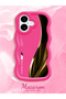 iPhone 16 Plus Compatible Shockproof Simple Red Silicone Phone Case Bmw Pattern - 2