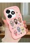 Tecno Spark 20 Compatible Shockproof Simple Pink Silicone Phone Case Labubu Pattern