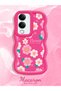Vivo Y19E Compatible Shockproof Simple Red Silicone Phone Case Flower Pattern - 2
