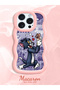 iPhone 14 Pro Max Compatible Shockproof Simple Pink Silicone Phone Case Tom and Jerry Pattern - 2