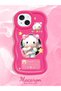 حافظة هاتف من السيليكون الأحمر البسيط المقاوم للصدمات متوافقة مع هاتف iPhone 15 Plus بنمط Hello Kitty - 2