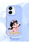 For Redmi 13C Compatible Shockproof Simple Blue Silicone Phone Case Cute Girl Pattern - 2