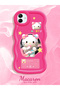 Samsung Galaxy A04 Compatible Shockproof Simple Red Silicone Phone Case Hello Kitty Pattern - 2