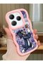 Infinix Hot 40 Pro Compatible Shockproof Simple Pink Silicone Phone Case Tom and Jerry Pattern