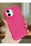 Samsung Galaxy A06 Compatible Shockproof Simple Red Silicone Phone Case Flower Pattern