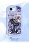 iPhone 16E Compatible Shockproof Simple Blue Silicone Phone Case Tom and Jerry Pattern - 2