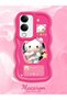 Vivo Y04 Compatible Shockproof Simple Red Silicone Phone Case Hello Kitty Pattern - 2