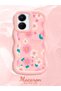 Vivo Y16 Compatible Shockproof Simple Pink Silicone Phone Case Cover Flower Pattern - 2