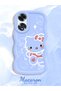 Oppo A60 Compatible Shockproof Simple Blue Silicone Phone Case Hello Kitty Pattern - 2