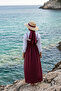 Long Strap Cotton Unlined Summer Dress - 8