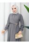 Women's Side Buckle Modal Dress - 5