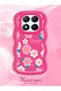 Redmi Note 14 Pro 4g Compatible Shockproof Simple Red Silicone Phone Case Flower Pattern - 2