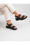 Black Heel Spur Gel Sole Orthopedic Daily Women's Sandals - 5
