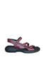 Lunella Genuine Leather Triple Buckle Silver Buckle Detailed Women's Sandals - 4