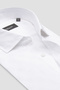 Costa Linen Cotton Linen Blend Comfort Fit White Classic Collar Men's Plain Shirt - 6