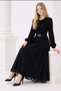 Silvery Stone Belt Detail Girls' Dress Evening Gown - 3