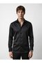 Cotton Satin Flowing Fabric Slim Fit Shirt