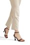 Dark Brown Suede Single Strap Sandals High Heeled Shoes Middle - 5