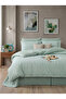 Bella Gold Esse Cotton Double Duvet Cover Set, Duvet Cover Set (Fitted Sheet) - 3