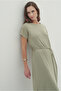 Beli Lace-Up Short Sleeve Dress - 3