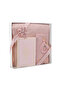 Lined Chenille Prayer Rug + Shawl + Prayer Beads + Zikirmatik + Hafiz Boy Quran Gift Set (Pink)