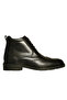 Black Leather Men's Lace up Boots