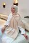Shine Desen Ayrobin Floral Jacquard Shawl Beige