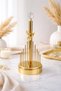 Gold Metal Coated Flower Model Luxury Towel Napkin Holder Kitchen Serving Tray Dowry Tray Tableware Organizer Zenith