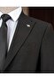 Italian Style Slim Fit Men's Pointed Collar Jacket Pants Suit Black T20082-01 - 3