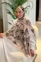 Brush Desen Soft Shawl in Mink Color - 2