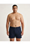 Men's Towel Waist Combed Boxer Navy Blue - 2