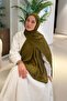 Shine Desen Ayrobin Floral Jacquard Shawl Army Green