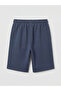 Navy blue regular fit boys' shorts from gulis clothing - 2