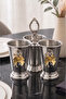Gold Plated Luxury Butterfly Model Spoon Holder 3 Compartment Kitchen Presentation Tray Dowry Tableware Organizer Zenith - 4