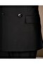 Italian Style Slim Fit Men's Double-Breasted Jacket Pants Suit Black T20066-01 - 4